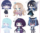 商用OK／追加料金なし！！体型選べるSD制作します SNS・配信・グッズに♪あなたのキャラを可愛くミニキャラ化！ イメージ9