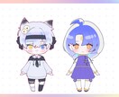 2日締め切り! ミニキャラクターイラスト制作します SD / MD ぽかぽかかわいいキャラクター イメージ3
