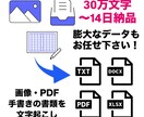 大容量スピード納品／データを文字起こしします その面倒な作業、お任せ下さい！ イメージ1