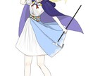 女の子のキャラアイコンから全身立ち絵まで制作します あなたのオリジナルキャラクターを形にします！ イメージ2