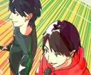 オリキャラの一枚絵を描きます 人物絵のご希望に沿ったイラストを制作いたします。 イメージ2