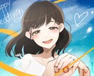 ポストカードサイズのイラスト作成致します 最短１週間！そのままグッズやノベリティ、ネットプリントへ！ イメージ1