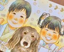11月末まで！！七五三の記念を似顔絵にします 大切な記念日をふんわりあたたかい似顔絵にしませんか♡ イメージ5