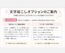 １分７５円〜┃音声・動画の文字起こしを代行します 安心・スピーディー・丁寧の作業が特徴です イメージ2
