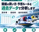 競艇の過去データから傾向を分析します 的中率・回収率・条件別傾向をデータで見える化します イメージ1