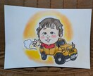 程よくデフォルメされた似顔絵描きます 人物の似顔絵、愛犬も対応可！！お手頃価格で似顔絵どうですか イメージ1