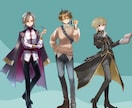 TRPG・動画・ゲームなどの立ち絵制作します アイコンから全身サイズまで人物イラスト制作します イメージ3