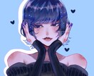 レトロポップな色塗り、カッコ可愛い絵柄で描きます 値段は5000円で、アイコン用メインで描いています。 イメージ4