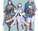 TRPG・配信などに！▼立ち絵イラスト 描きます ファンタジーや現代服が得意です！ イメージ8