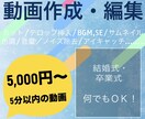 各種動画編集致します 低価格でインパクトなある動画を作成します イメージ1