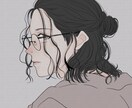 おしゃれな眼鏡のSNSのアイコンなどを描きます オシャレな眼鏡の男女アイコン！【ブログや、SNSのアイコン】 イメージ3