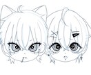 イラストアイコン作成致します 闇.病み可愛いダークなイメージのイラストദ്ദി^._.^) イメージ2