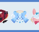VTuberさん向け！シンボルロゴ制作します 商用利用込み！モチーフをぎゅっと詰め込んだロゴ制作します！ イメージ3