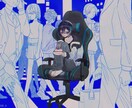歌みたSNSアイコン利用ok/人物を描きます 最短1週間納品可能！厳かな品+彩度低めのイラストが好きな方へ イメージ8