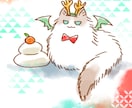 可愛くデフォルメされた動物のポストカードを描きます 修正や連絡の程度によりますが１日での納品も可能 イメージ4