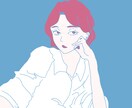 レトロな雰囲気の人物イラストを制作します SNSアイコン・動画・挿絵などで個性を出したい方へ イメージ2