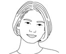 最短１日！！シンプルでおしゃれな似顔絵描きます 似顔絵イラスト似顔絵アイコン 2人まで追加料金なしで描きます イメージ4