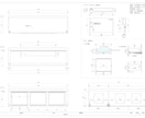 造作家具の製作図を実務レベルで作成します 施工や組み立て方法も考慮して作図いたします。 イメージ2