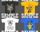 Tシャツデザインのご依頼承ります キャラクターやバンドっぽい雰囲気のものなど イメージ6