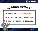 Xの日本人フォロワーを100人増やします ★振り分けOK★100人以上も対応！補償有りで安心 イメージ2