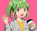 アニメ風な専用アイコン描きます SNSのアイコン等を作成します、お気軽にご相談ください イメージ1