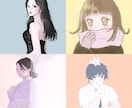 透明感のあるアイコン、イラストお描きします ♡初めての方もお気軽にご相談ください♡ イメージ9