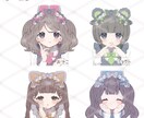 720通りから選べるセミオーダーアイコン作ります カラバリ多数/服・小物対応いたします イメージ5