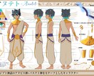 オリジナルキャラの三面図や立ち絵などを制作致します IRIAMやTRPGなど様々な用途に使える立ち絵制作します！ イメージ3