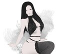 耽美でアンニュイな人物イラストを描きます 主に女性、少女。どこか繊細で美麗な人物をお描きいたします。 イメージ3