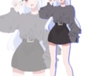 シンプルな立ち絵を描きます シンプルな絵柄で魅力的な立ち絵を制作 イメージ1