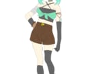 風属性の魔導師（女の子）となっています 風属性をモチーフにした女の子の魔導師のキャラデザです。 イメージ3