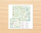 オリジナルの可愛いイラストマップ作成します 【店舗・施設向け】女性顧客獲得のための案内地図デザイン イメージ4