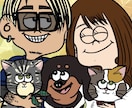家族やペットの似顔絵イラストを制作してます 記念日や贈り物に心温まる似顔絵を イメージ1