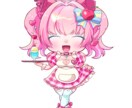 デフォルメイラスト作成いたします 2.5頭身で可愛く！アニメ塗でポップな仕上がり！ イメージ3