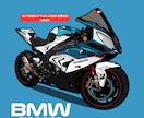 かわいい、かっこいいバイクイラスト作成します 写真を送るだけでオリジナルイラスト、SNSアイコンが完成！ イメージ8