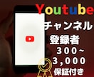Youtubeチャンネル登録者数300～増やします 【お手頃価格❗】YouTubeチャンネル登録者数300~増加 イメージ1
