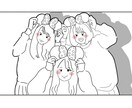 シンプルなアイコン・イラスト描きます 顔や髪型など柔軟に希望応えます！！ イメージ3
