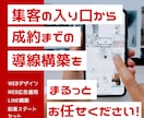効果的な集客提案＋webデザインを作成します 集客の入り口から成約までの導線構築をまるっと承ります！ イメージ1