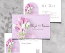 flowerデザインの名刺・ショップカード作ります 起業・開業などこれから名刺・ショップカードが必要な方へ イメージ8