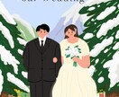 修正無制限！ウェルカムボードを描きます 「写真とは違うイラストだからこその特別感」をお届けします。 イメージ5
