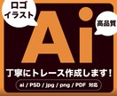 画像からAiデータ（ベクター形式）を作成いたします 格安！初めての方も、ご安心してお任せください！親切丁寧に対応 イメージ1