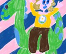 可愛くてカラフルな絵を提供します ひと目見たら忘れられないような絵を描きます。 イメージ1
