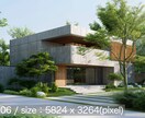 住宅の建築パース画像データを販売します 広告・宣伝用に高精細な外観パースの完成品データを販売 イメージ7