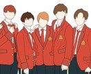 男性アイドル、プリクラ等の線画描きます お気に入りの男性アイドル、プリクラ等画像をお洒落に!◎ イメージ3