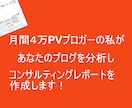 ブログのコンサルティングレポートを書きます 月間4万PVブロガーの視点で、アドバイスさせて頂きます イメージ1