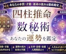 四柱推命×数秘術であなたの未来を鑑定します 現在の状況が苦しい方ほど、変化のきっかけを掴みやすいです イメージ1