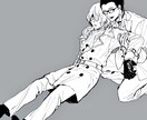 モノクロ限定、創作限定の一枚絵描きます 悲しい/クールな印象のモノクロイラストを描きます イメージ2