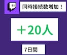 twitch同接20人増加させます 同時接続数からチャンネルブラッシュアップ イメージ1