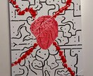 抽象画描きます 希望のイメージを伝えてくださったらそれに合わせて描きます。 イメージ1