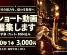 素材を活かす縦型ショート動画を編集します 30秒1本・字幕とカット込み｜初めての外注にも イメージ2